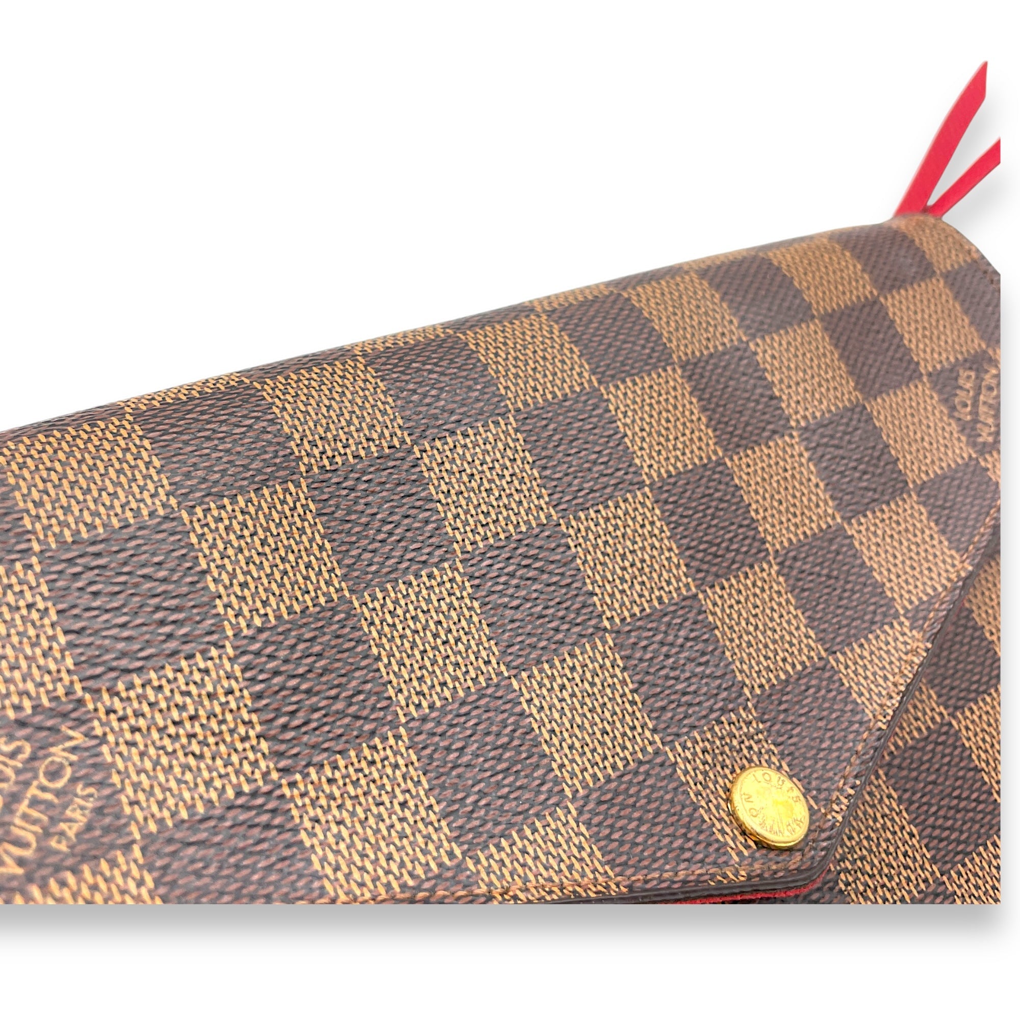 Felicie Wallet On Chain Brown in Coated Canvas, Gold hardware - Image 7
