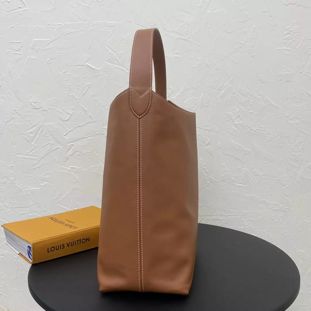 Low Key Hobo MM Cognac Brown Grained Calfskin - Repbags.ru - Image 4