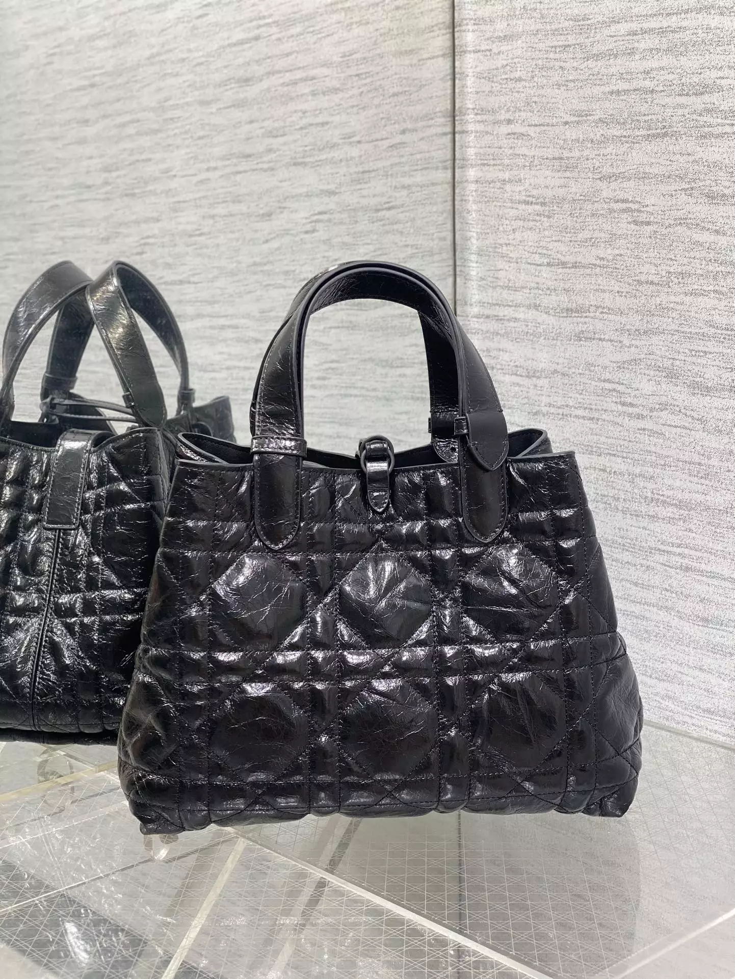 Dior Toujours Bag Black Macrocannage Crinkled - Repbags.ru - Image 5