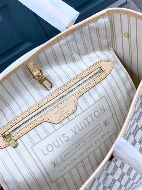 Neverfull MM Tote bag Damier Azur canvas - LB061 - Image 5