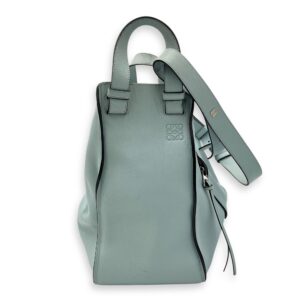 Hammock Medium Blue Top Handle Bag in Calfskin, Silver hardware