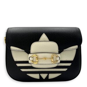 x Adidas Horsebit 1955 Black Shoulder Bag in Pigskin, Gold hardware