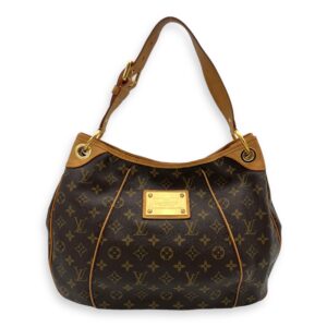 Galleria Shoulder Bag PM Brown in Monogram Coated Canvas, Gold hardware