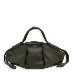 Paseo Top Handle Bag Green in Calfskin, Gold hardware