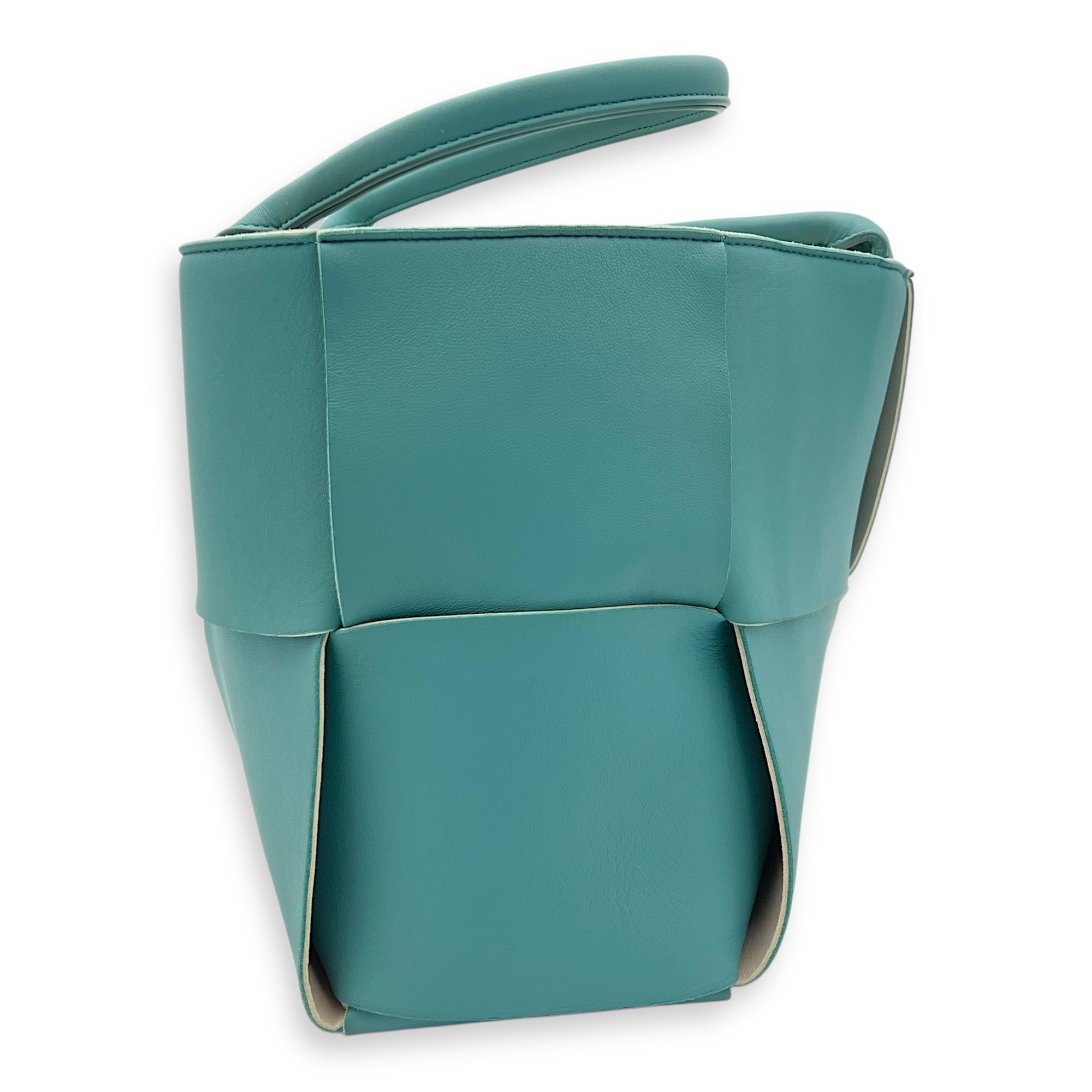 Arco Tote Bag Blue in Lambskin - Image 4