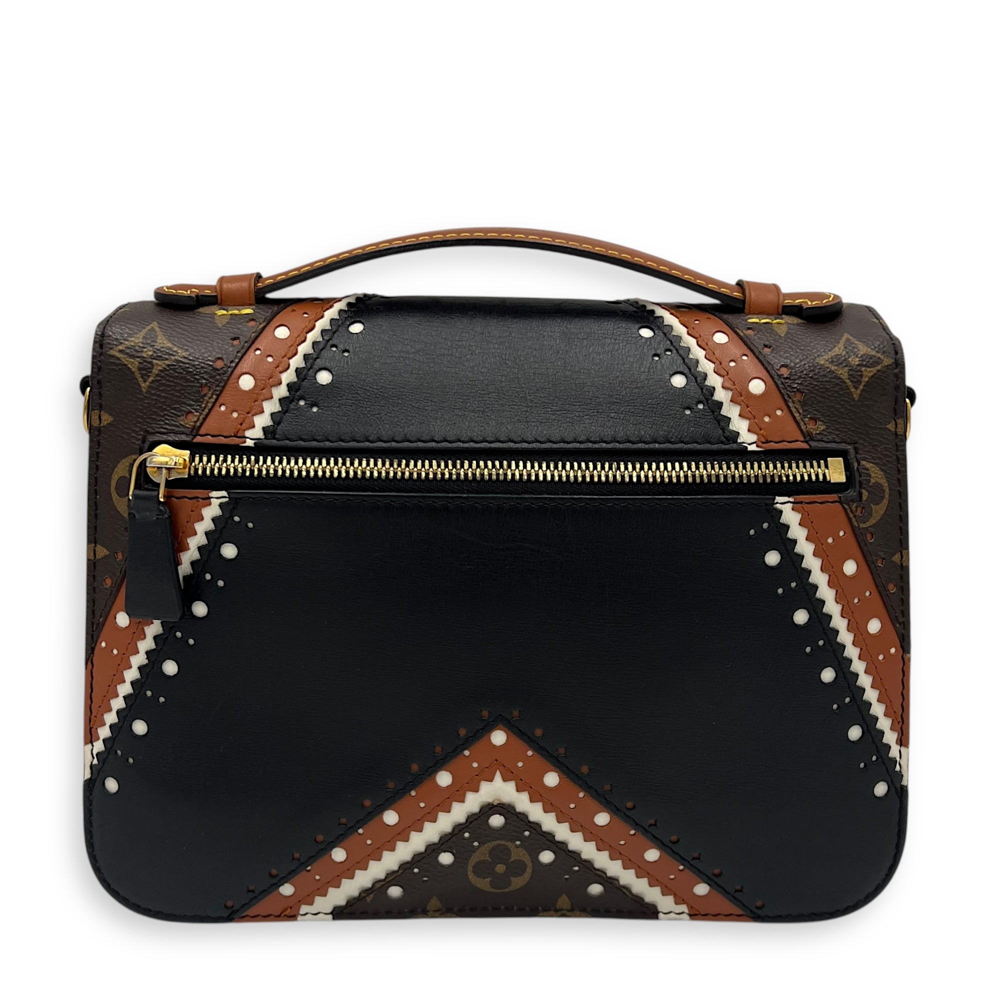 Metis Pochette MM Crossbody bag in Monogram coated canvas, Gold Hardware - Image 3