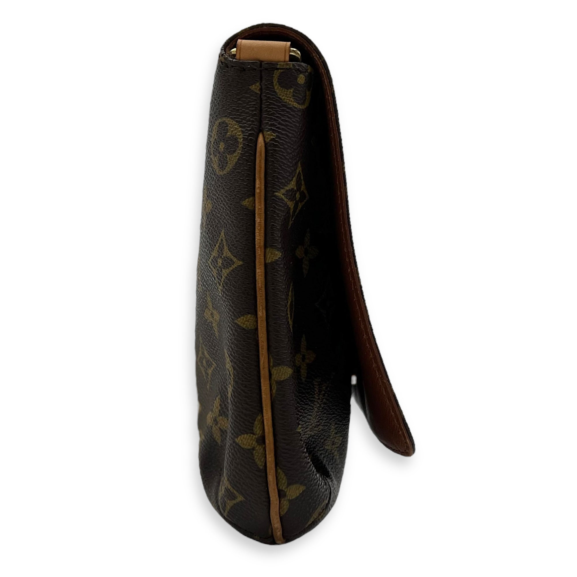 Musette Tango Shoulder Bag Brown in Monogram Coated Canvas, Gold hardware - Image 5