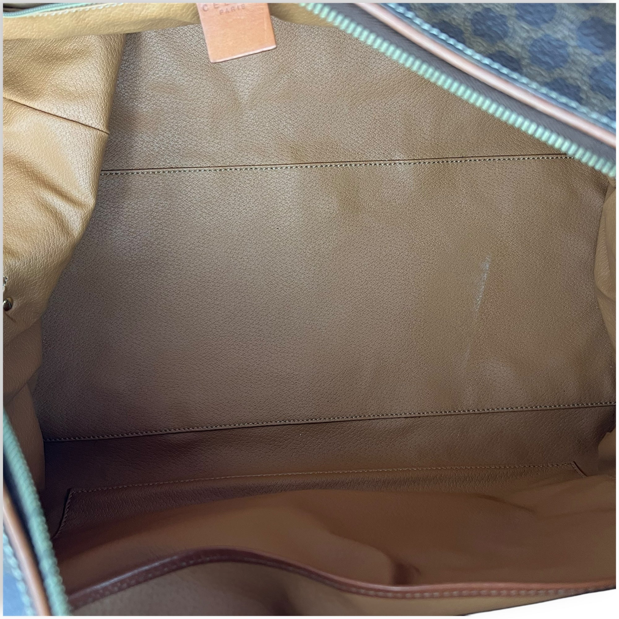 Vintage Macadam Brown Duffle Bag in Coated Canvas, Gold hardware - Image 7