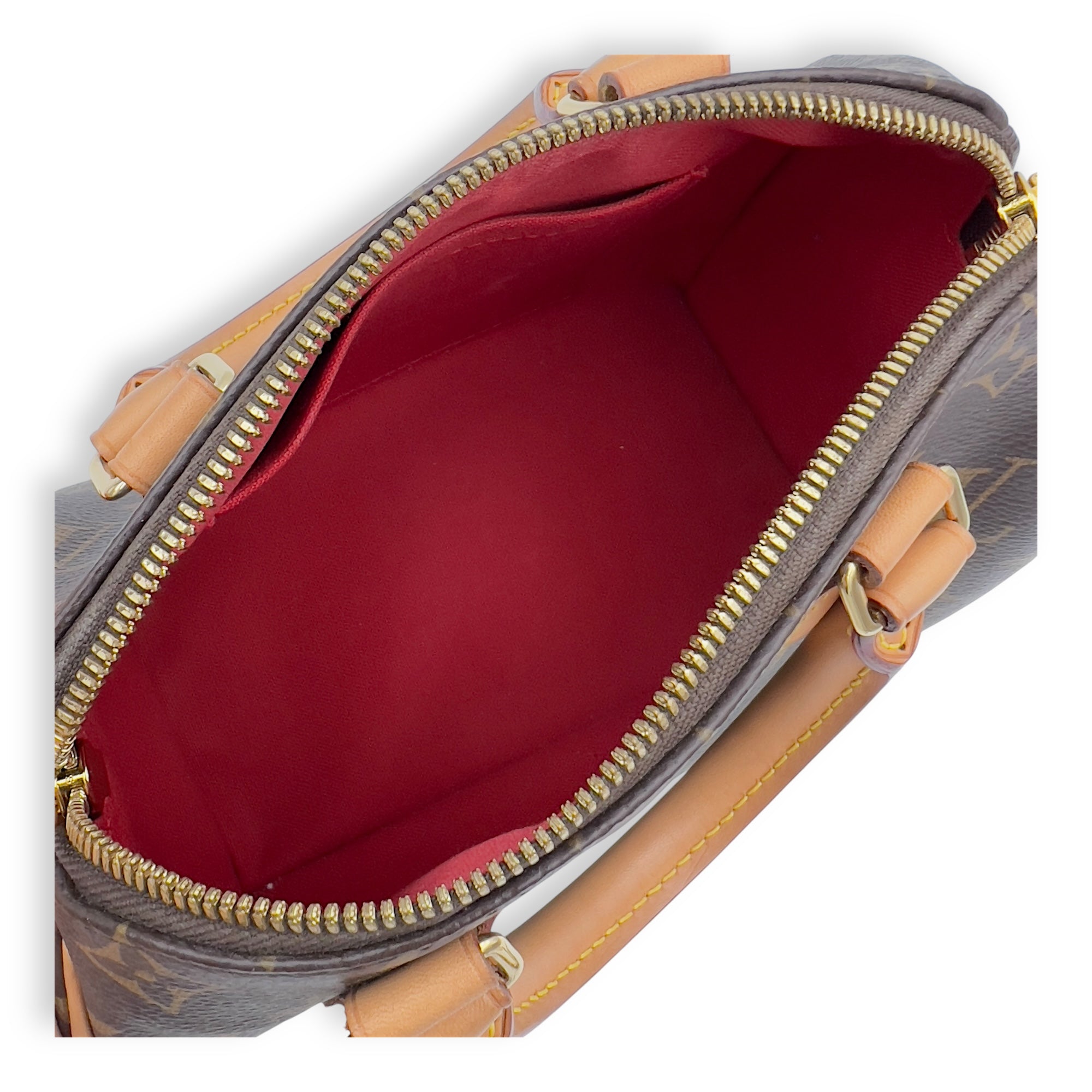 Speedy Bandouliere Top Handle Bag 20 Brown in Monogram Coated Canvas, Gold hardware - Image 7