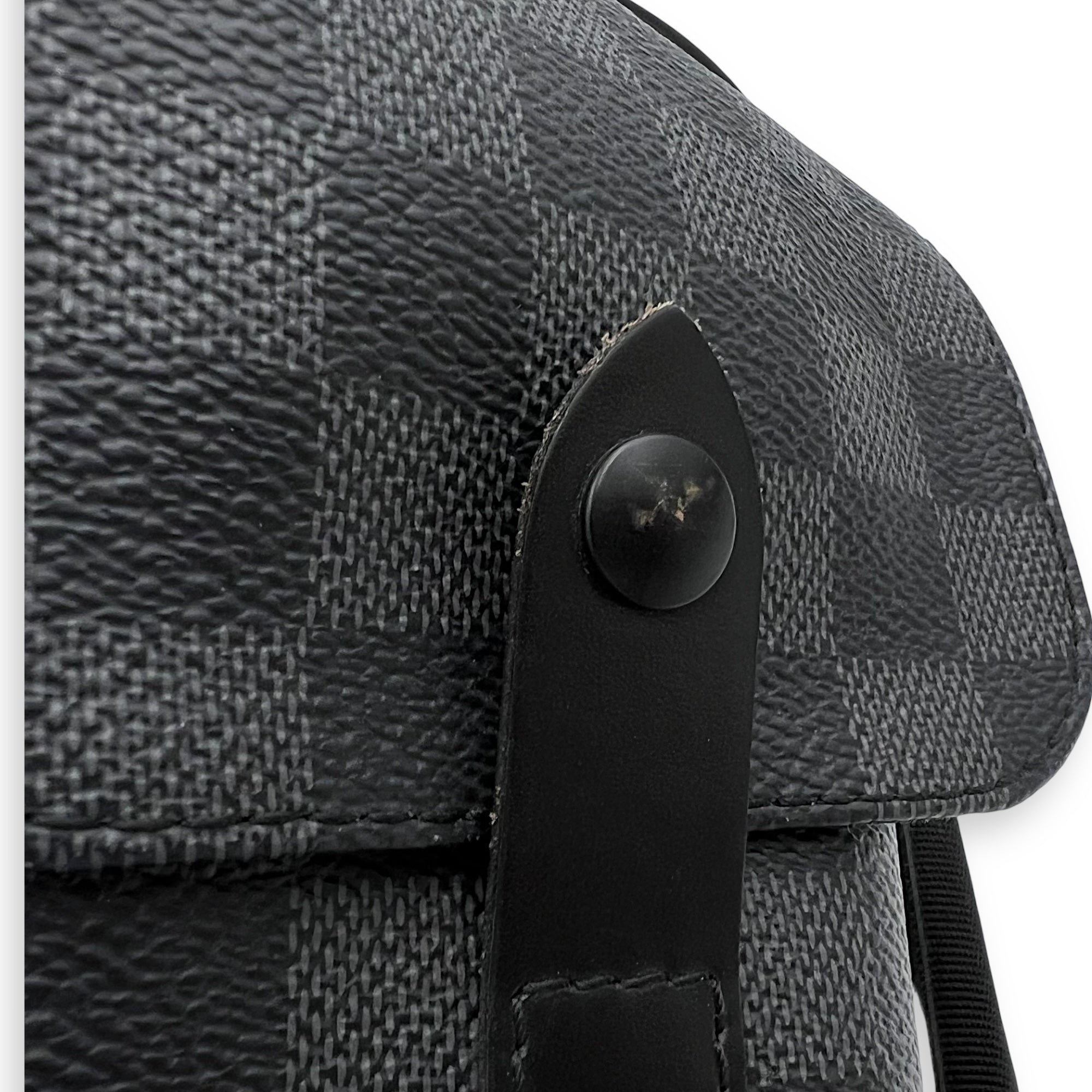 Christopher Backpack Graphite in Coated Canvas, Silver hardware - Image 9