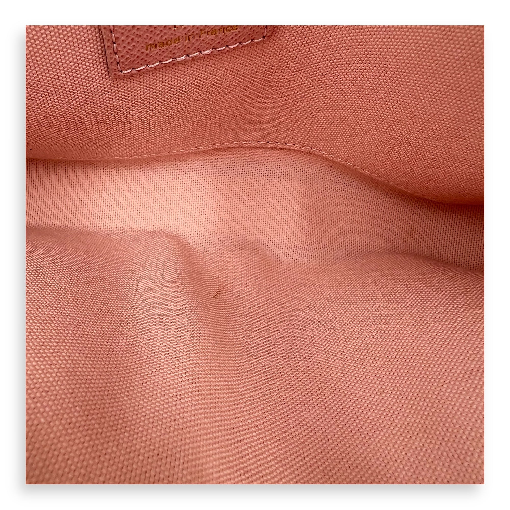 Felicie Crossbody Bag Azur in Coated Canvas, Gold hardware - Image 9