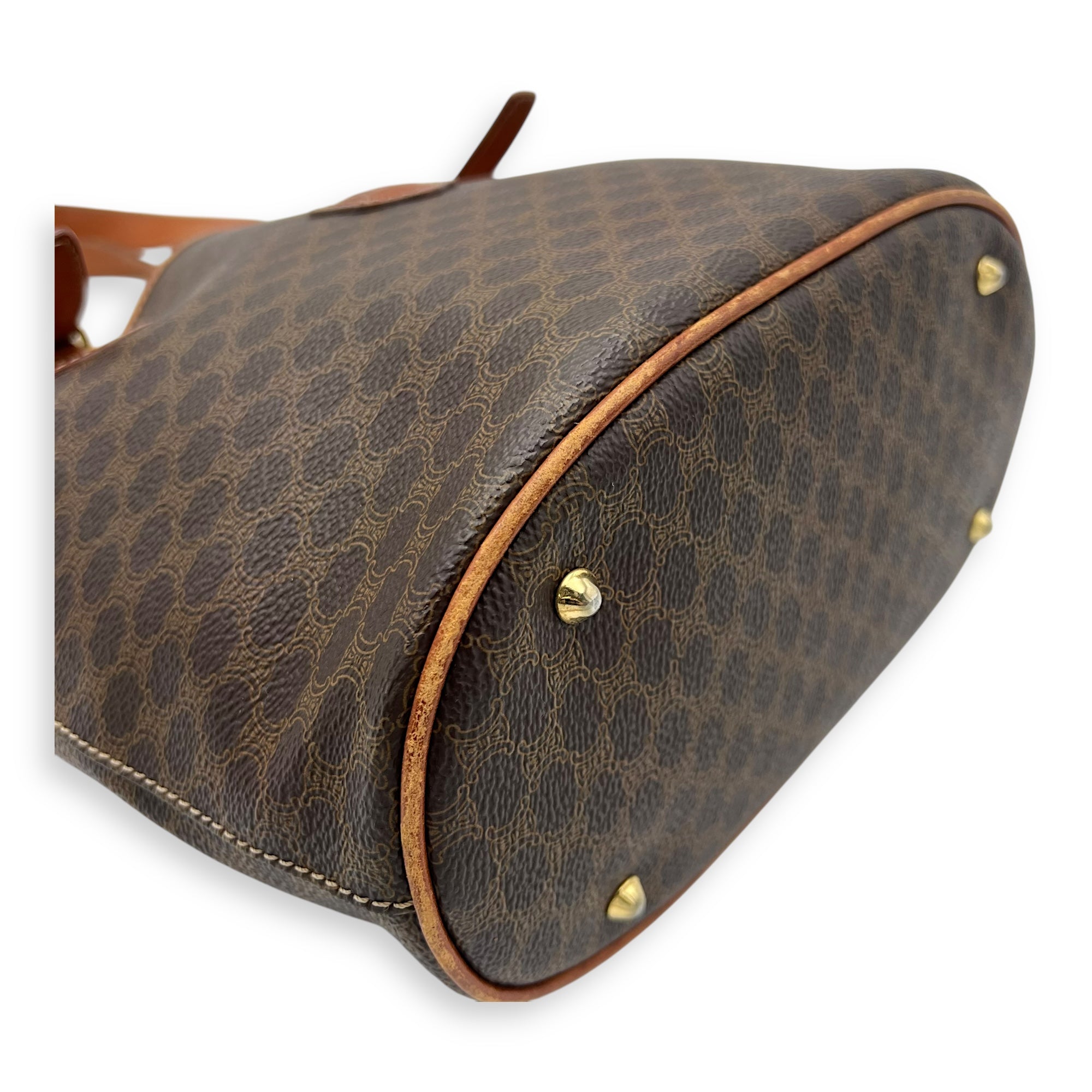 Macadam Shoulder Bag Brown in Coated Canvas, Gold hardware - Image 10