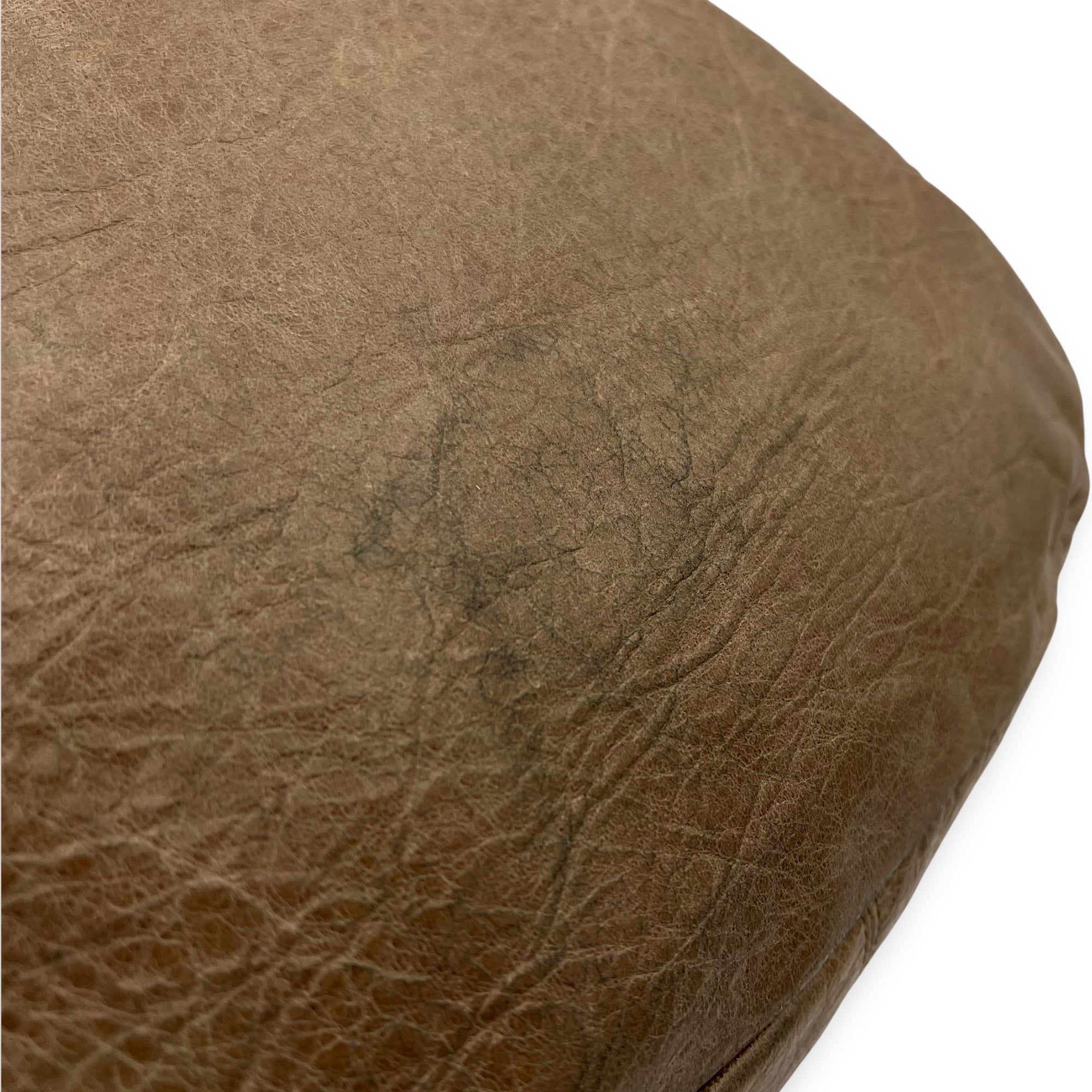 Folk Brown Crossbody Bag in Distressed Leather, Gunmetal hardware - Image 11