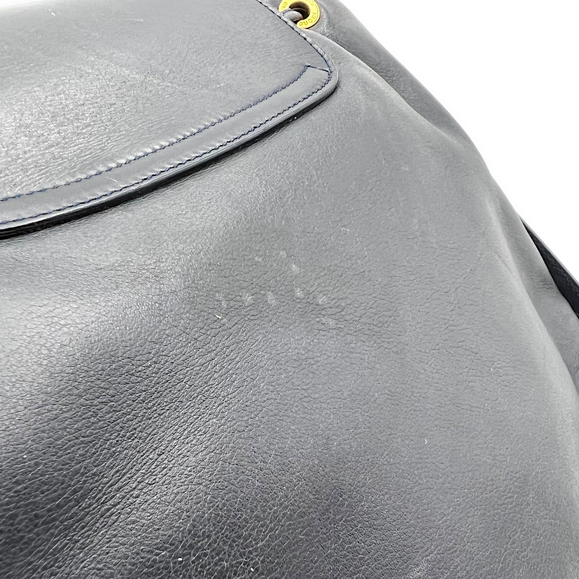 Bamboo Shoulder Bag Blue in Calfskin - Image 12