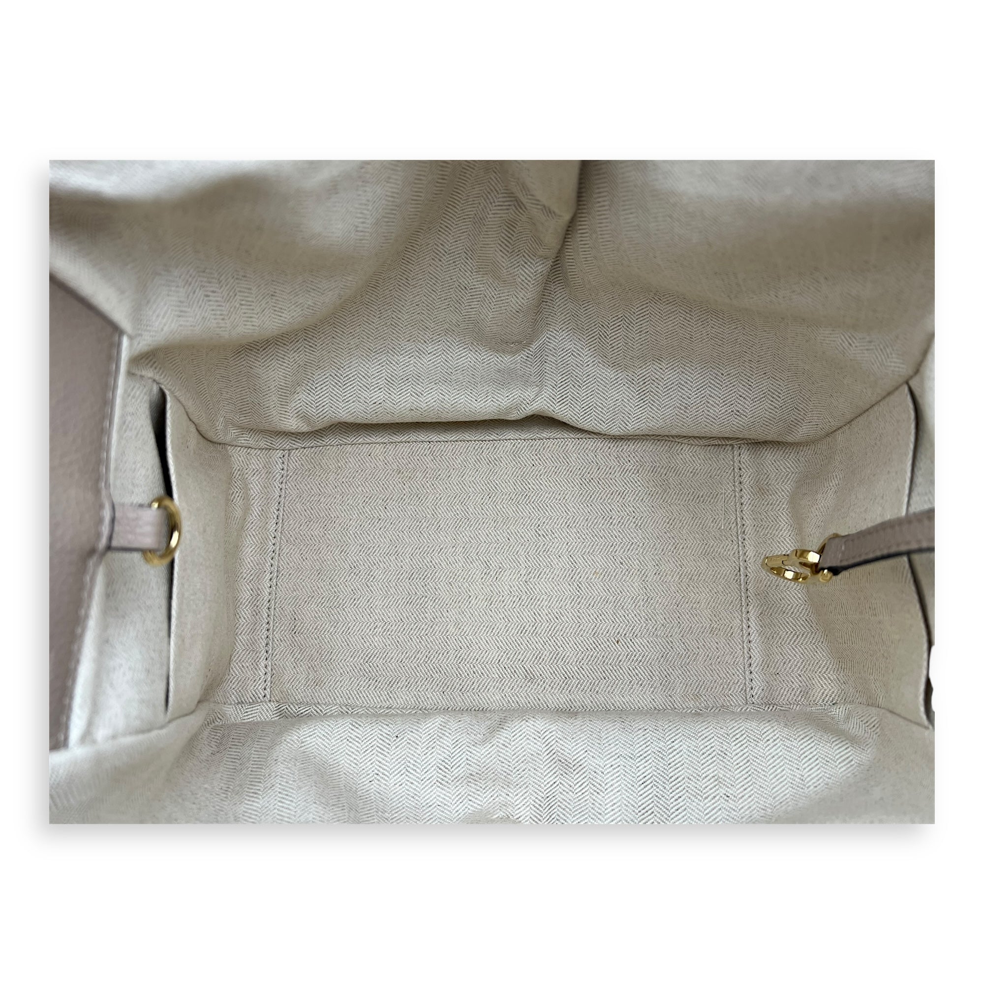 Hammock Shoulder Bag Small Beige in Calfskin, Gold hardware - Image 13