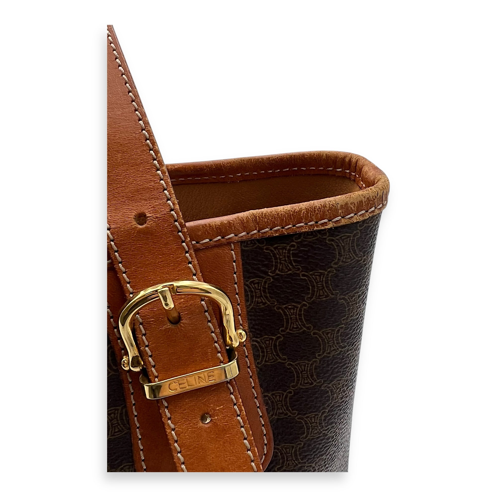 Macadam Shoulder Bag Brown in Coated Canvas, Gold hardware - Image 14