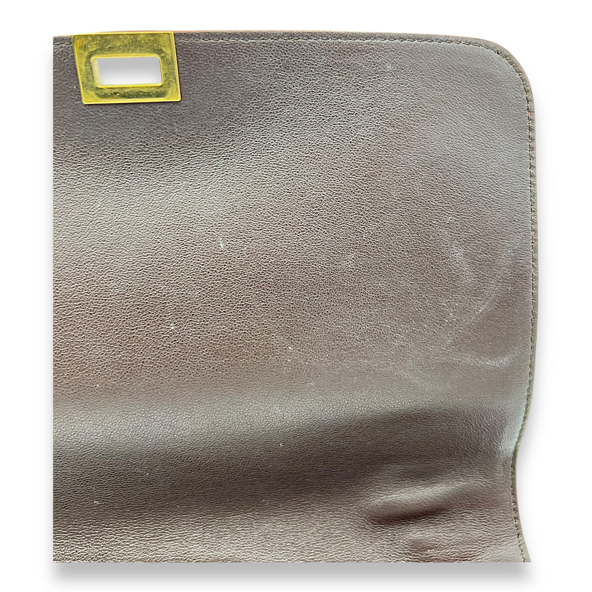 Trapeze Top Handle Bag Red in Calfskin, Gold hardware - Image 15