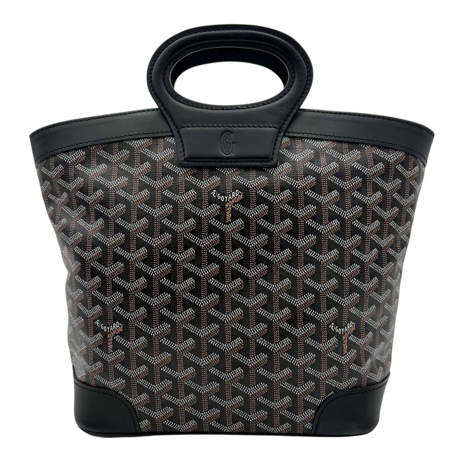 Beluga PM Black Top Handle Bag in Coated Canvas, Silver hardware - Image 3