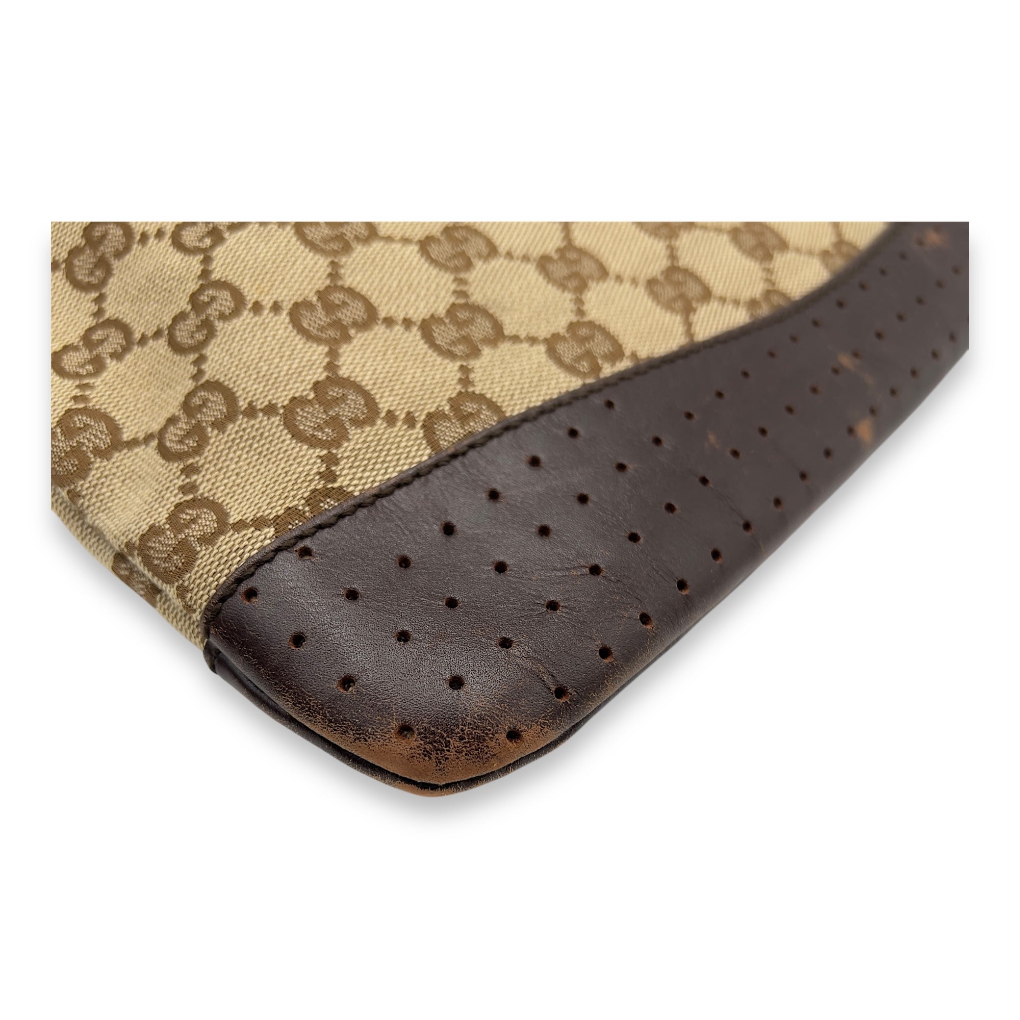 GG Crossbody Bag Brown in Canvas, Gold hardware - Image 11