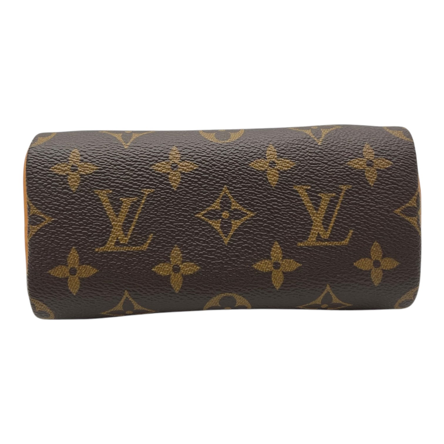 Speedy Crossbody Bag Nano Brown in Monogram Coated Canvas, Gold hardware - Image 6