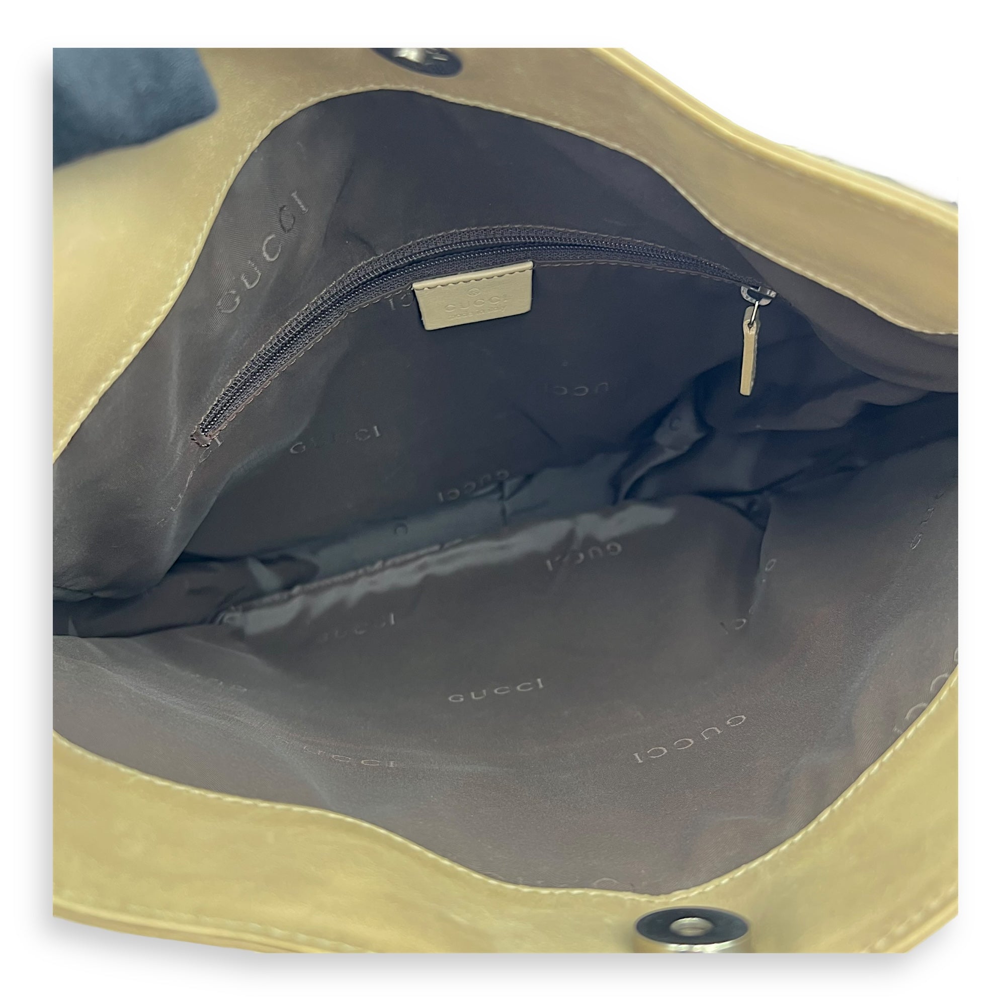 Bamboo Top Handle Bag Beige in Calfskin, Silver hardware - Image 7