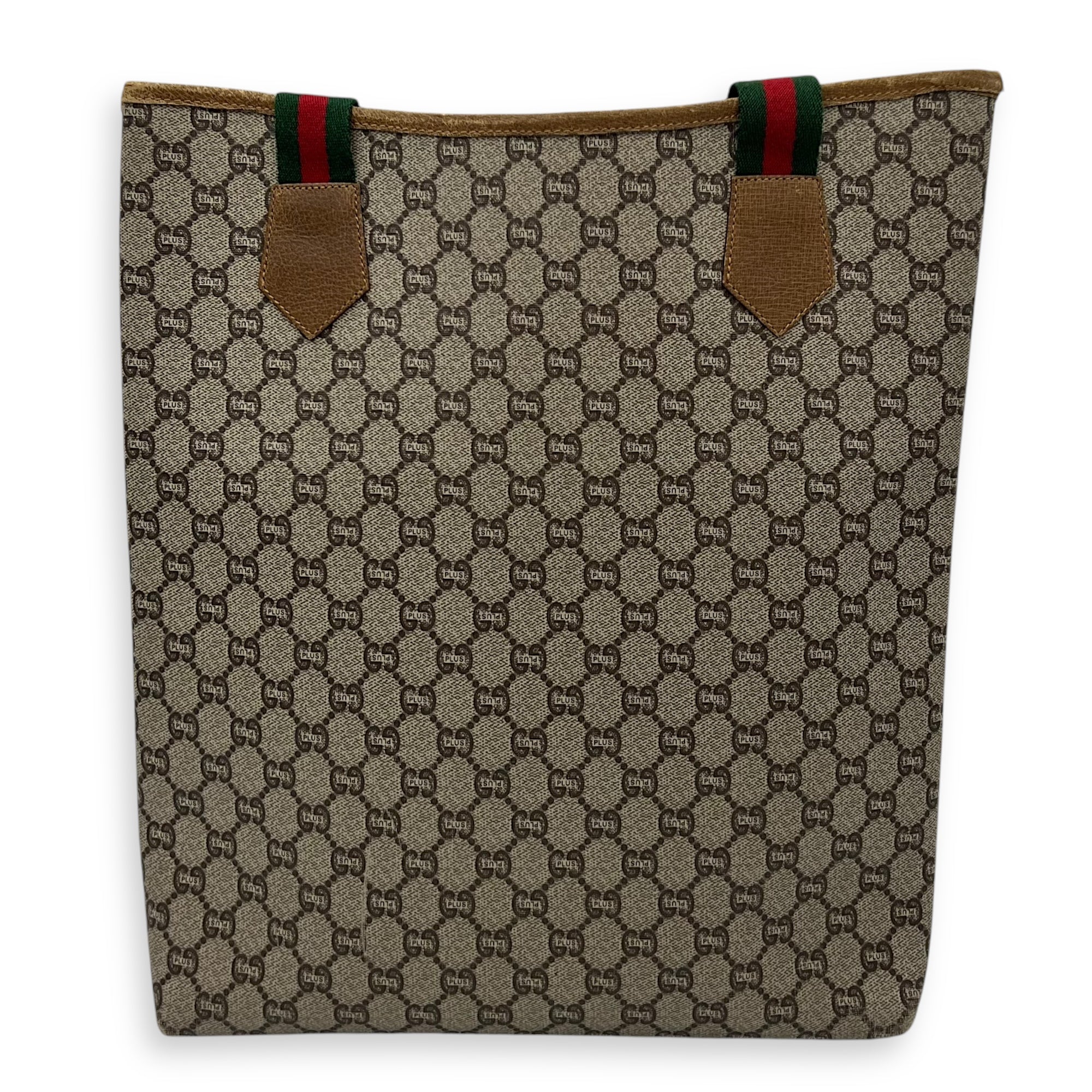 GG Tote Bag Grey in Coated Canvas, Gold hardware - Image 3
