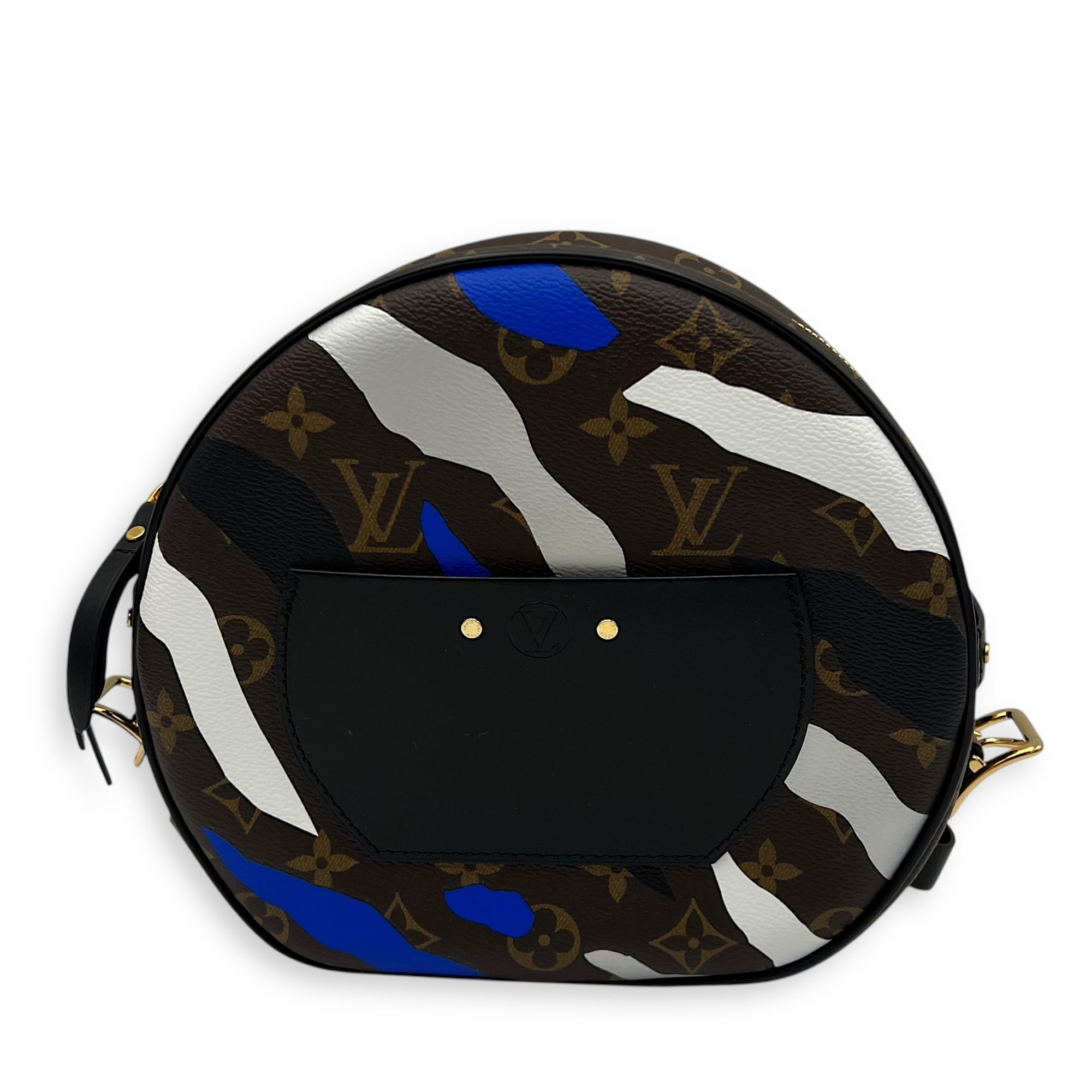 X LOL Boite Chapeau Souple MM Brown Crossbody Bag in Monogram Coated Canvas, Gold hardware - Image 3