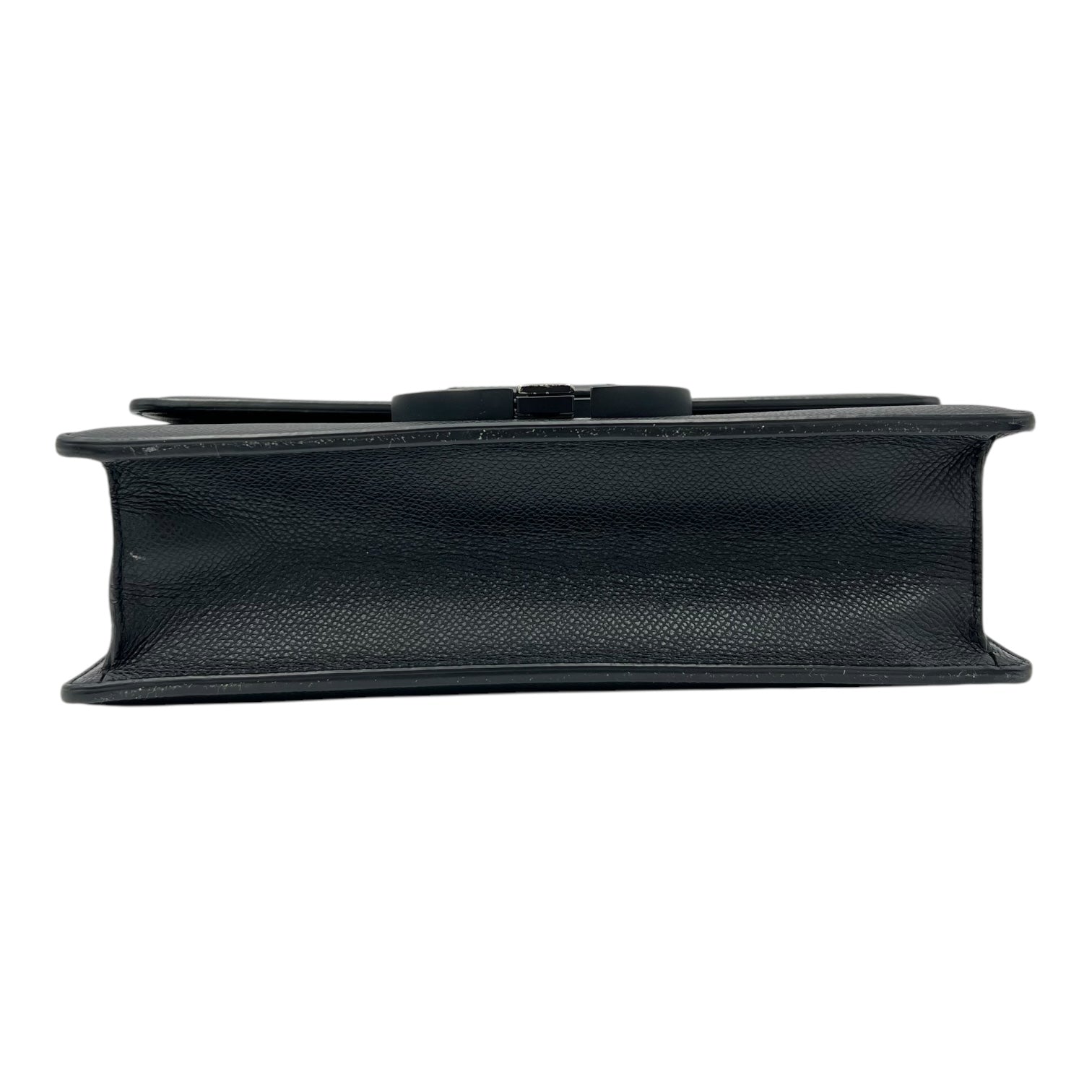 30 Montaigne Shoulder Bag Black in Calfskin, Lacquered Metal hardware - Image 6