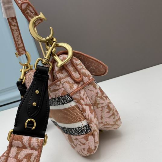 Saddle Bag Metallic Pink Dior Brocart Embroidery - Image 6