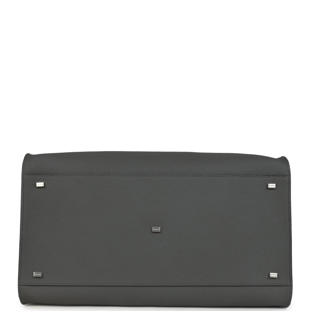 The Row Soft Margaux 17 Bag Timouse Grey Calfskin Silver Hardware - Image 7