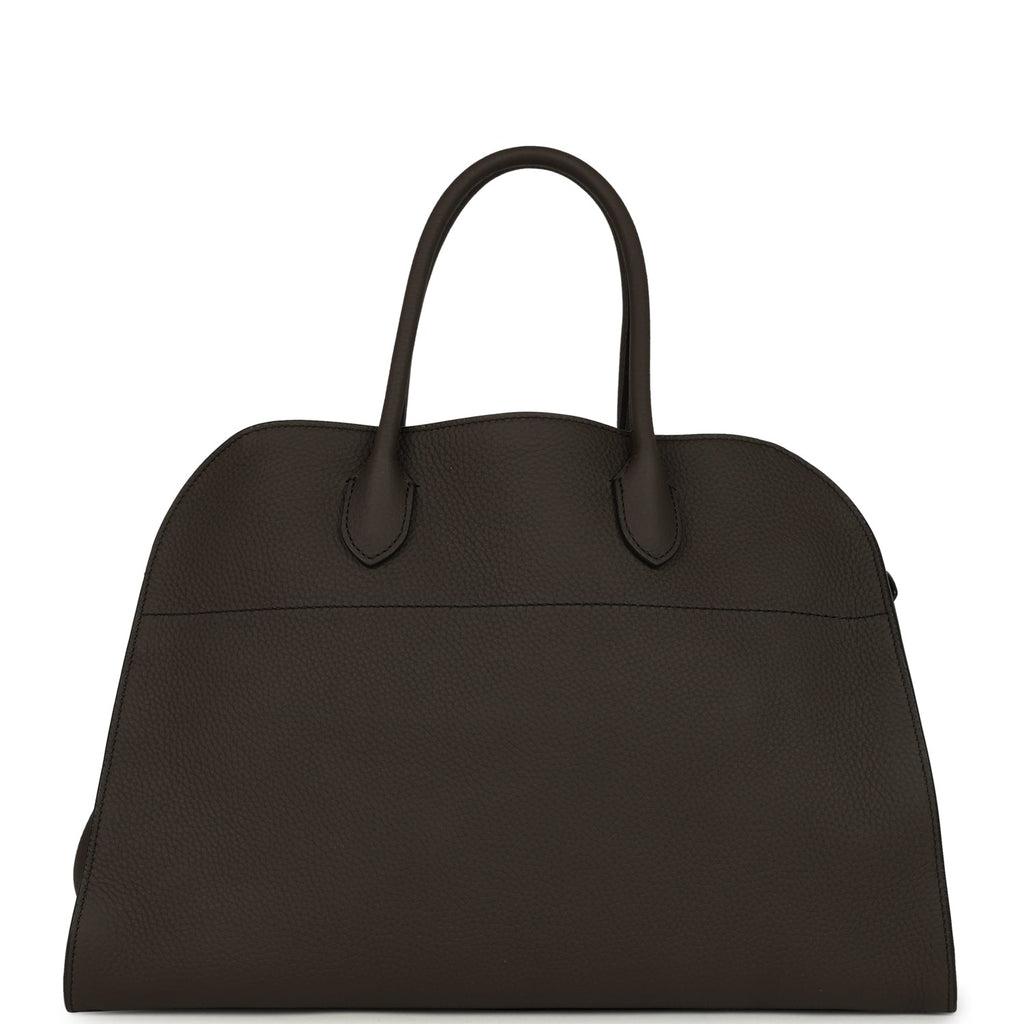 The Row Soft Margaux 15 Bag Mid Grey Calfskin Silver Hardware - Image 5