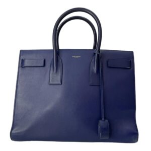 YSL Blue Sac De Jour Large Tote Bag