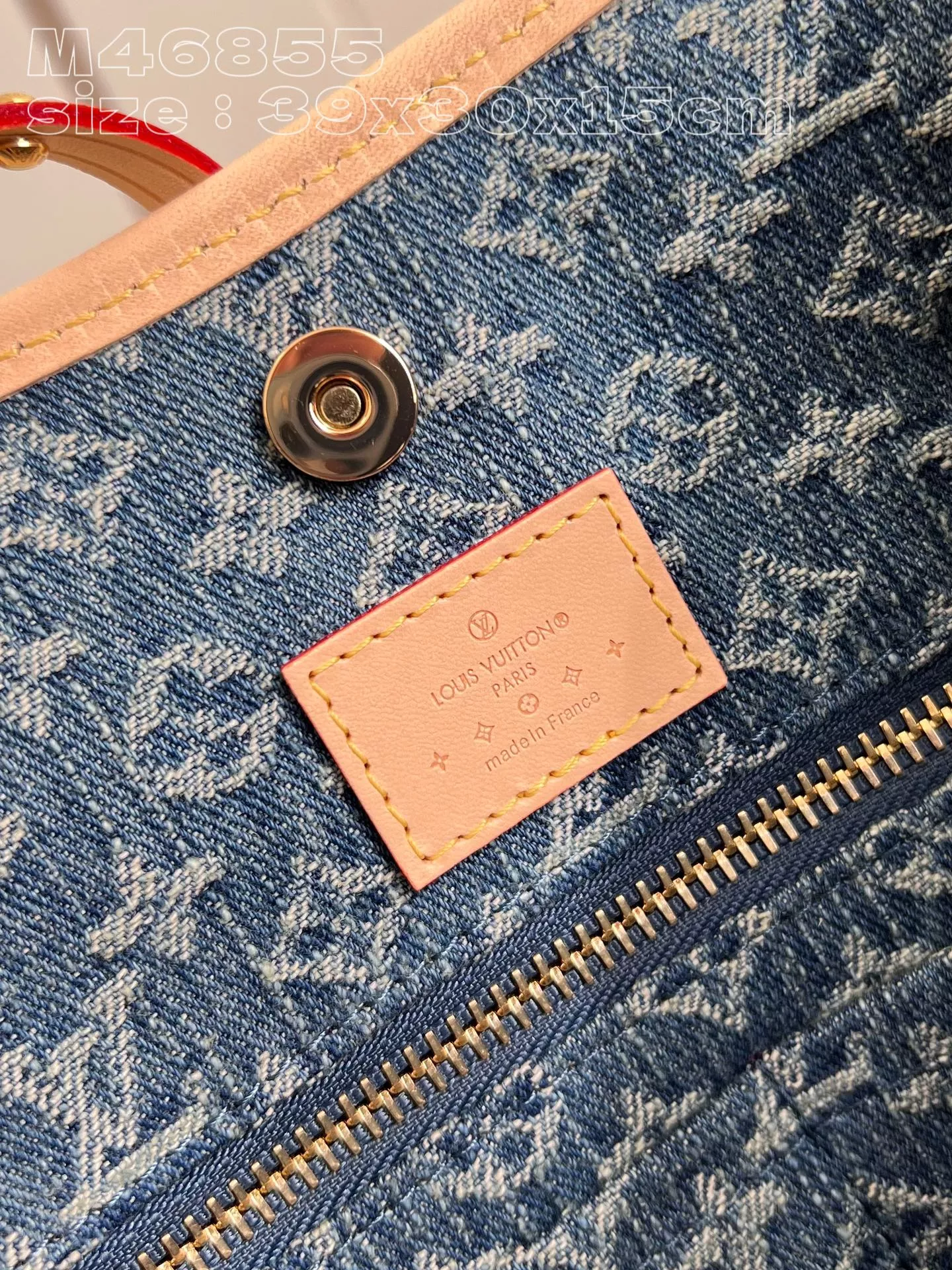 CarryAll MM Monogram Denim - ReplicaBags.is - Image 10