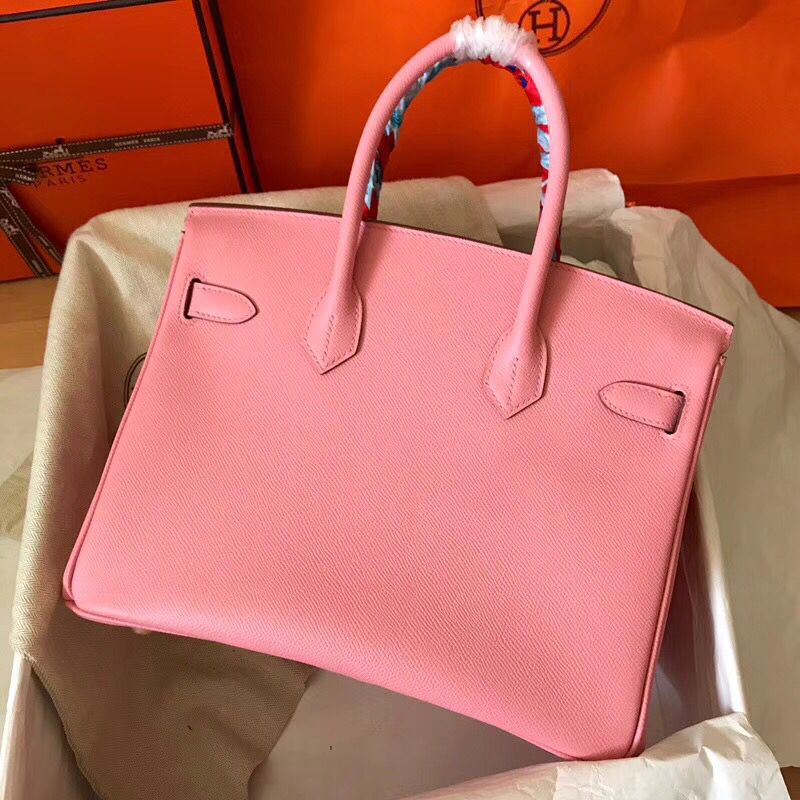 Hermes Birkin 30 Handmade Bag In Pink Epsom Leather - Image 7