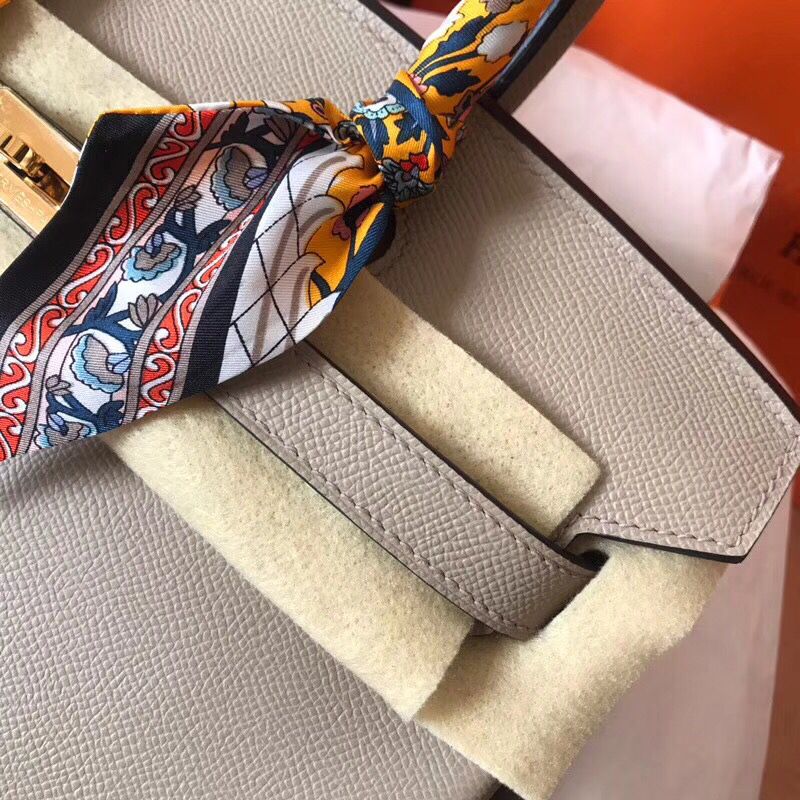 Hermes Birkin 30 Handmade Bag In Tourterelle Epsom Leather - Image 3