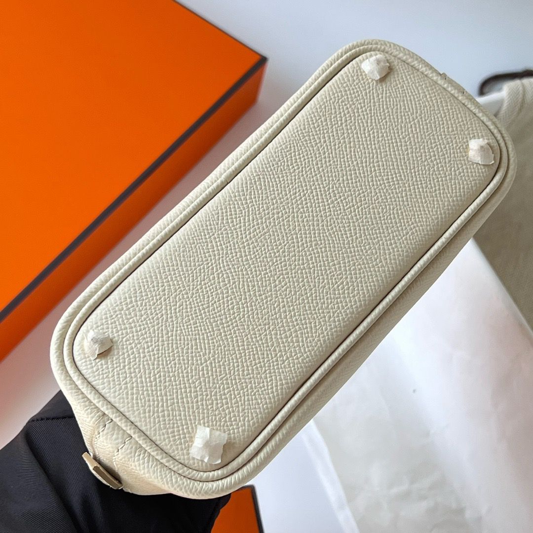 Hermes Bolide 1923 Mini Handmade Bag In Craie Epsom Calfskin - Image 7