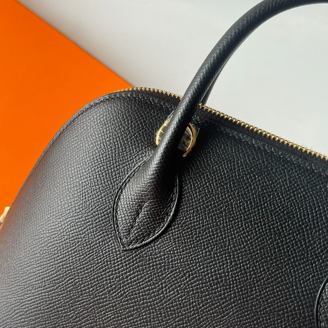 Hermes Bolide 1923 25 Handmade Bag in Black Epsom Calfskin - Image 3