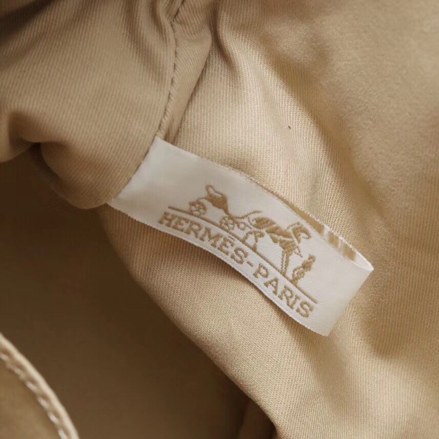 Hermes Medium Bolide Travel Case In Blue Lin Cotton - Image 6