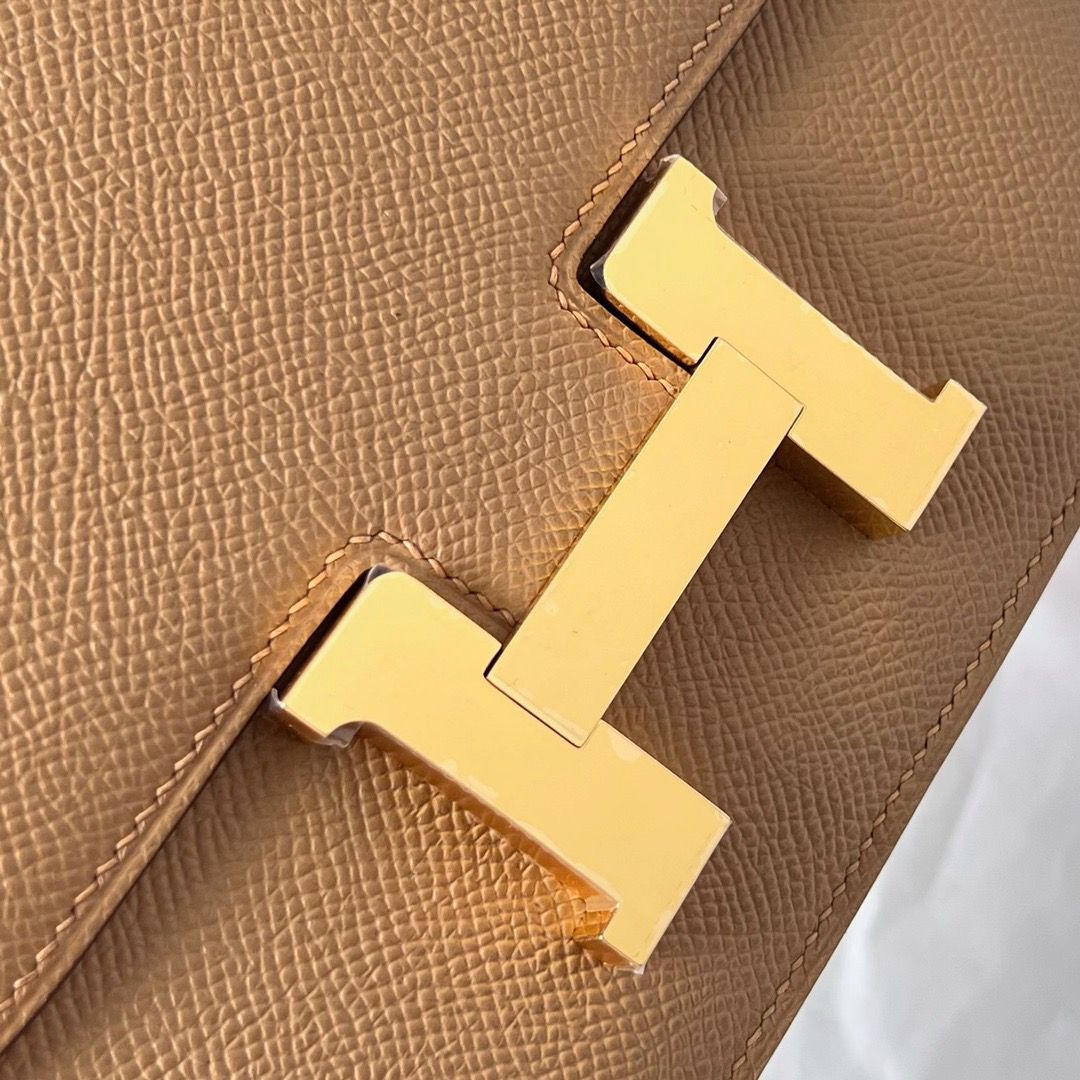 Hermes Constance 18 Handmade Bag In Chai Epsom Calfskin - Image 5
