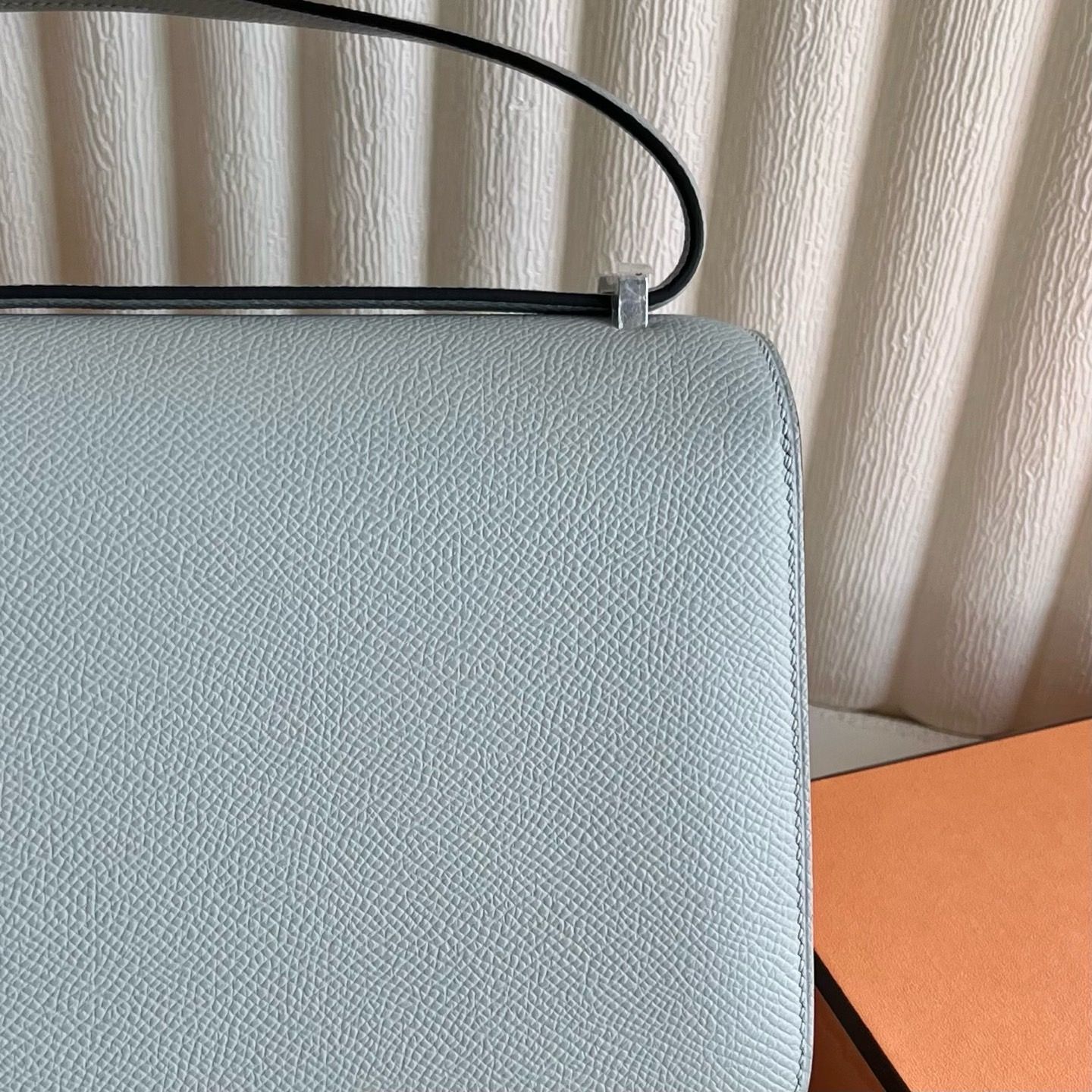 Hermes Constance 1-18 Mirror Bag in Blue Glacier Epsom Calfskin - Image 6