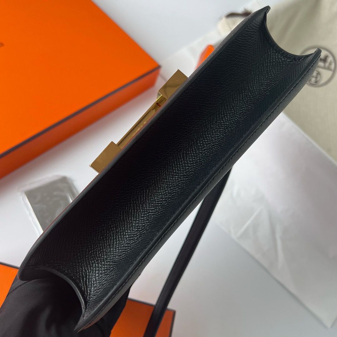 Hermes Constance 1-24 Mirror Bag In Black Epsom Calfskin - Image 8