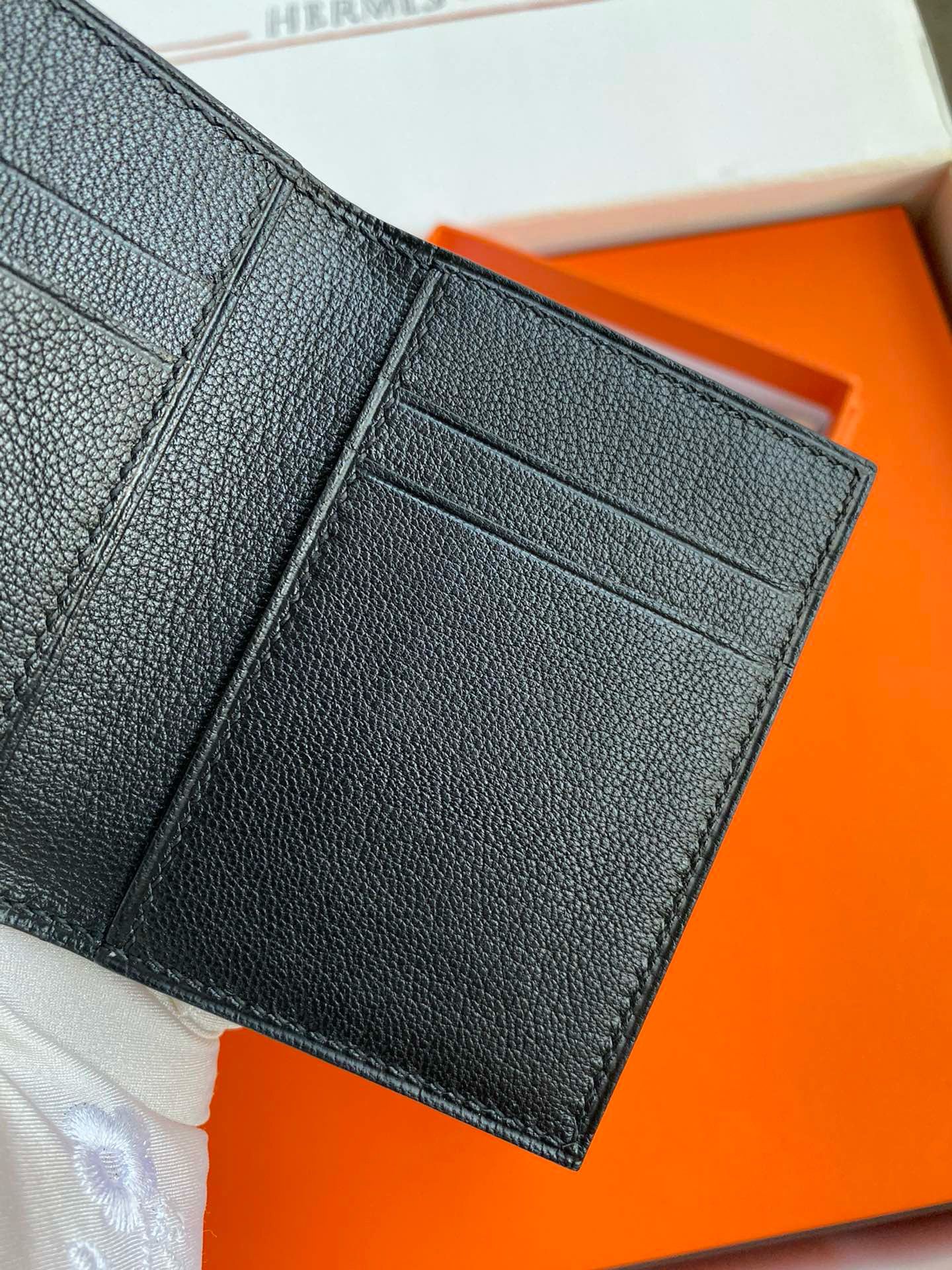 Hermes MC² Euclide Card Holder in Black Matte Alligator Leather - Image 5