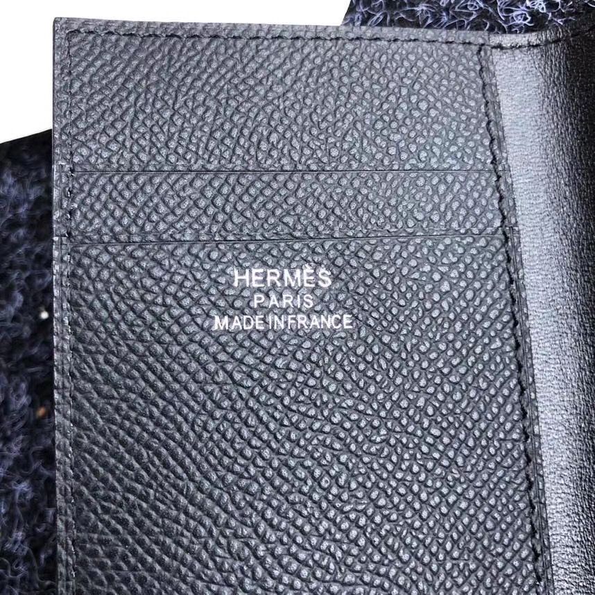 Hermes MC² Euclide Card Holder In Black Epsom Leather - Image 4