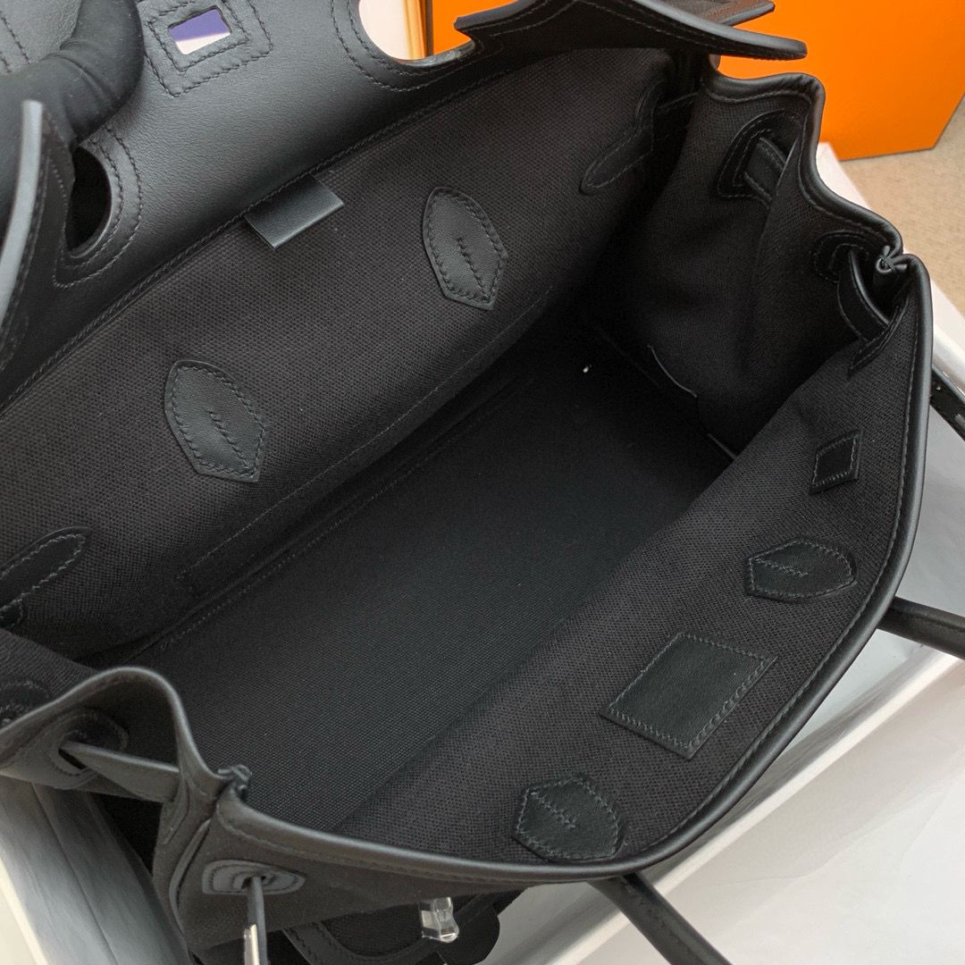 Hermes Cargo Birkin 35cm Limited-edition Bag in Black Canvas - Image 7