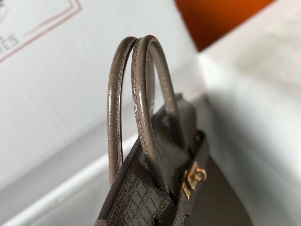 Hermes Touch Birkin 25cm Limited Edition Taupe Bag - Image 4