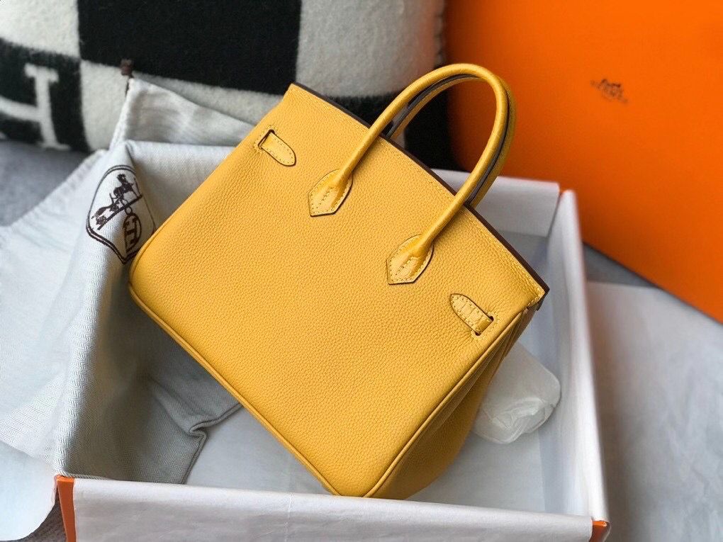 Hermes Touch Birkin 25cm Limited Edition Yellow Bag - Image 7