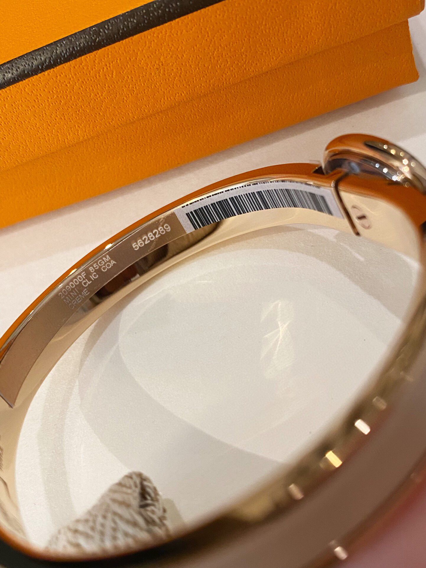 Hermes Yellow Mini Clic Chaine d'Ancre Bracelet - Image 5
