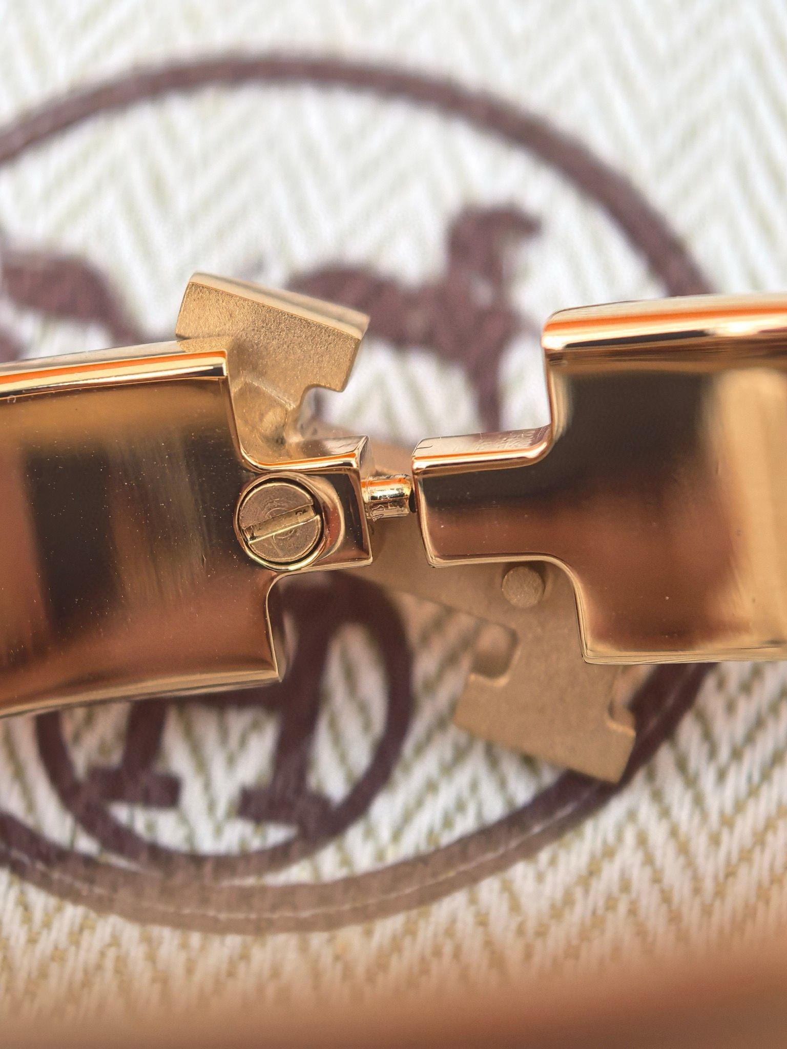 Hermes Blue Enamel Clic H Bracelet - Image 8