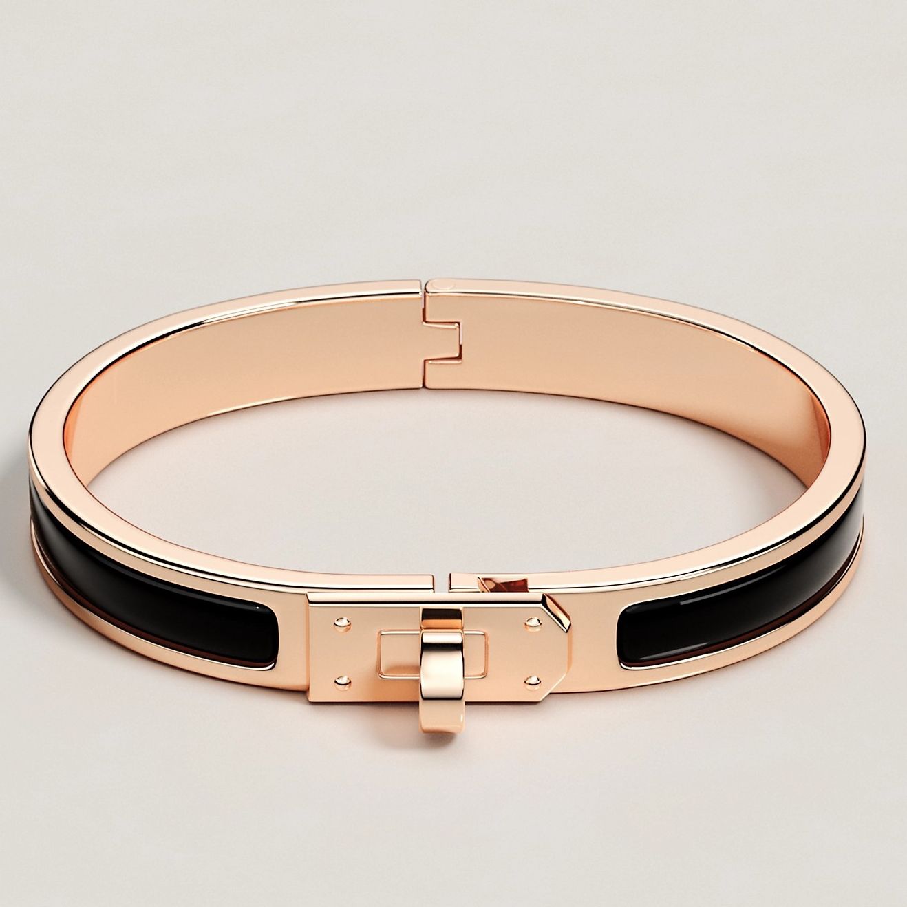 Hermes Black Mini Clic Kelly Bracelet - Image 3