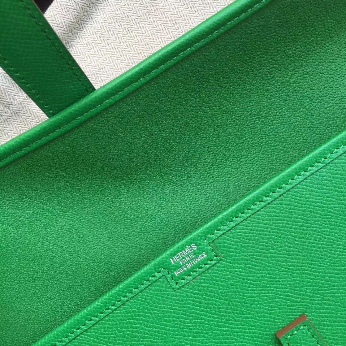 Hermes Jige Elan 29 Clutch Bag In Bamboo Epsom Calfskin - Image 7